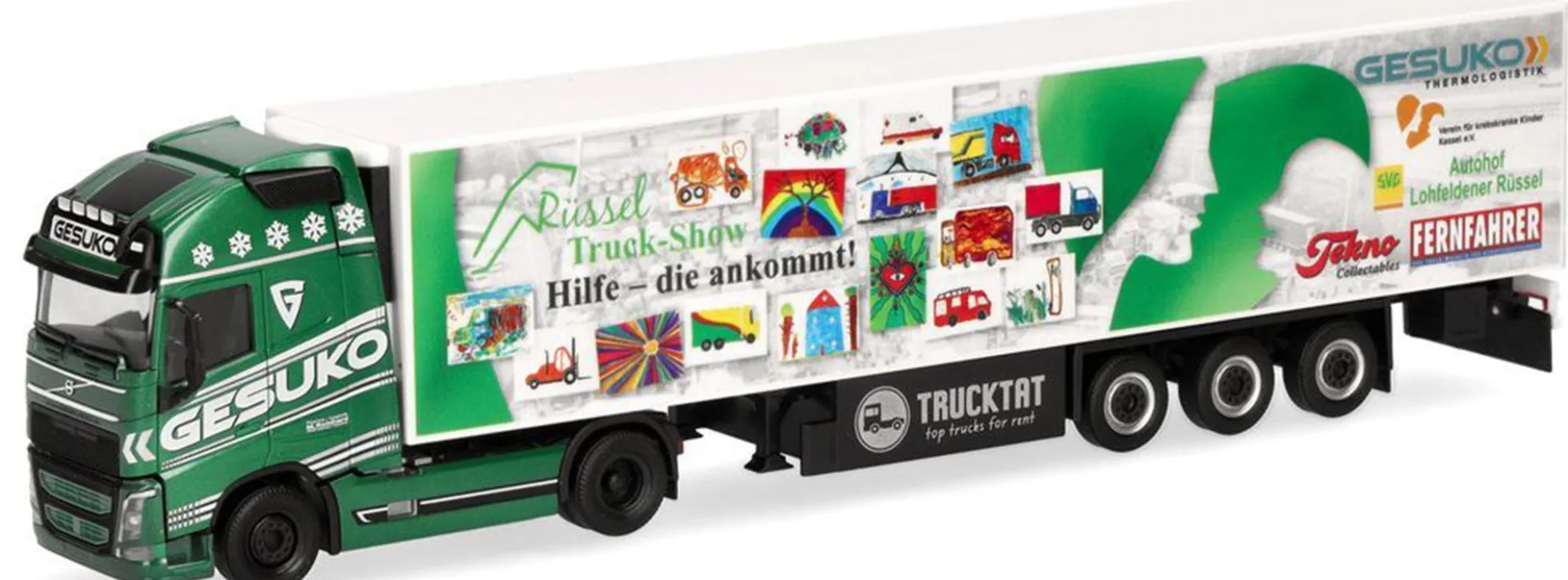 herpa 911221 Volvo FH GL XL Kühlkoffersattelzug Gesuko Rüssel Truck Show 2025 LKW-Modell 1:87