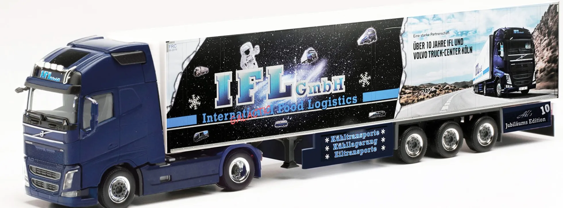 herpa 314879 Volvo FH Gl XL Kühlkoffer-Sattelzug IFL-Köln | LKW-Modell 1:87
