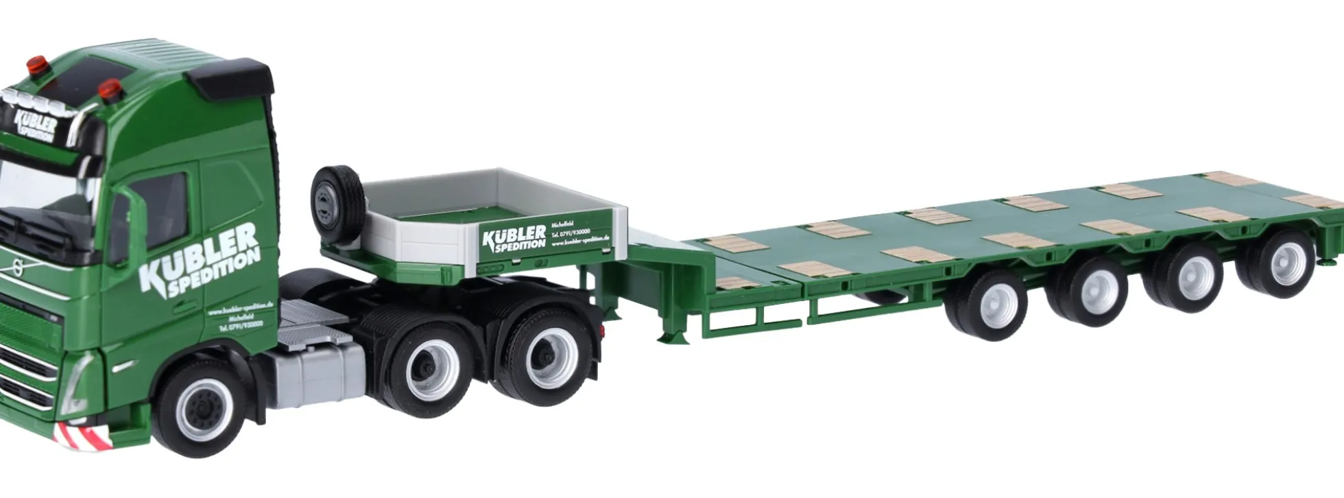 herpa 319492 Volvo FH GL XL 2020 Semitieflade-Sattelzug Kübler | LKW-Modell 1:87