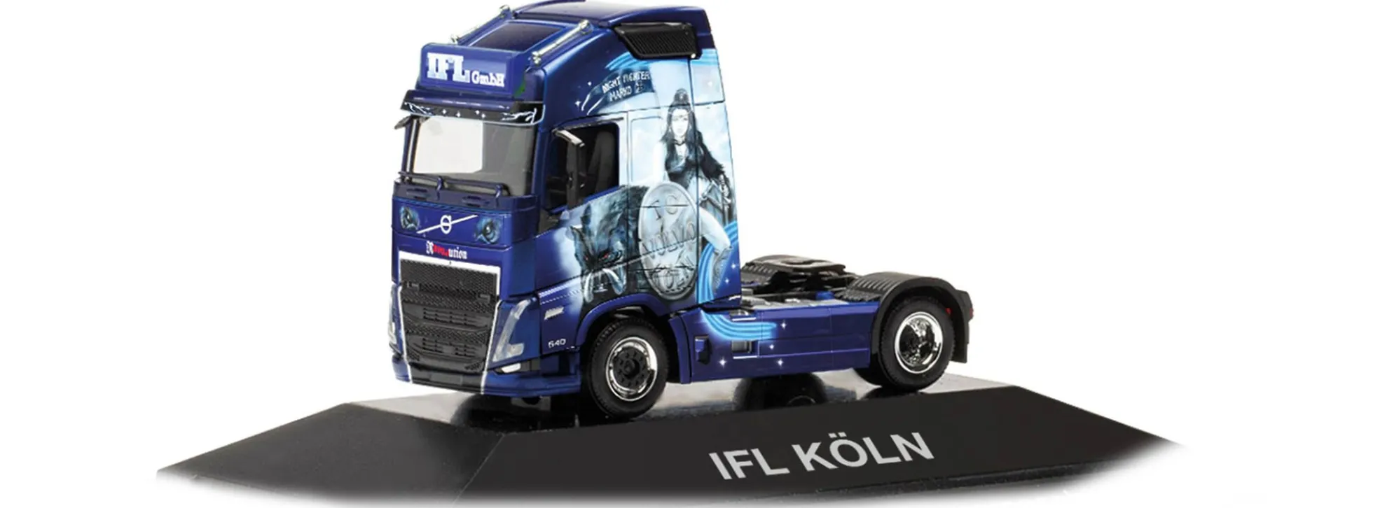 herpa 111119 Volvo FH GL XL 2020 Solozugmaschine IFL Köln Nightfighter LKW-Modell 1:87