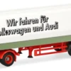 herpa 322126 Volvo F10 Planensattelzug Wandt Wir fahren für Volkswagen und Audi LKW-Modell 1:87