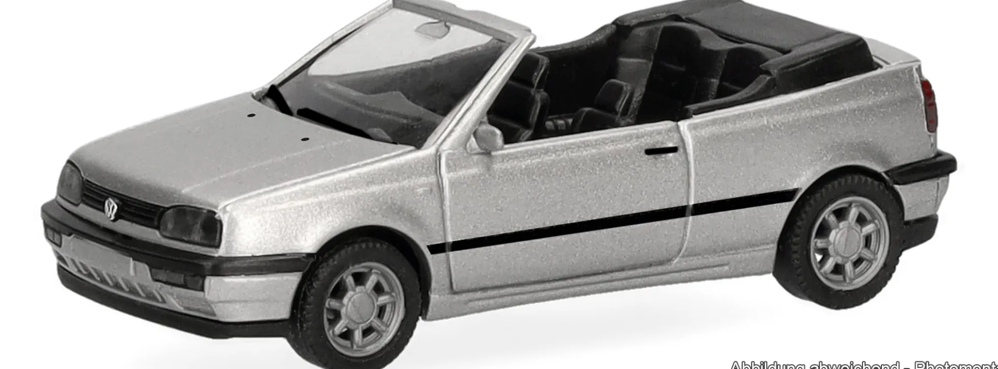 herpa 031547-002 VW Golf III Cabrio - titansilber-metallic | Modellauto 1:87
