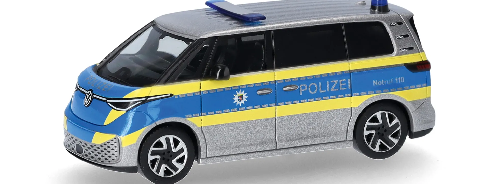 herpa 099318 VW ID. Buzz People Polizei Hessen | Blaulichtmodell 1:87