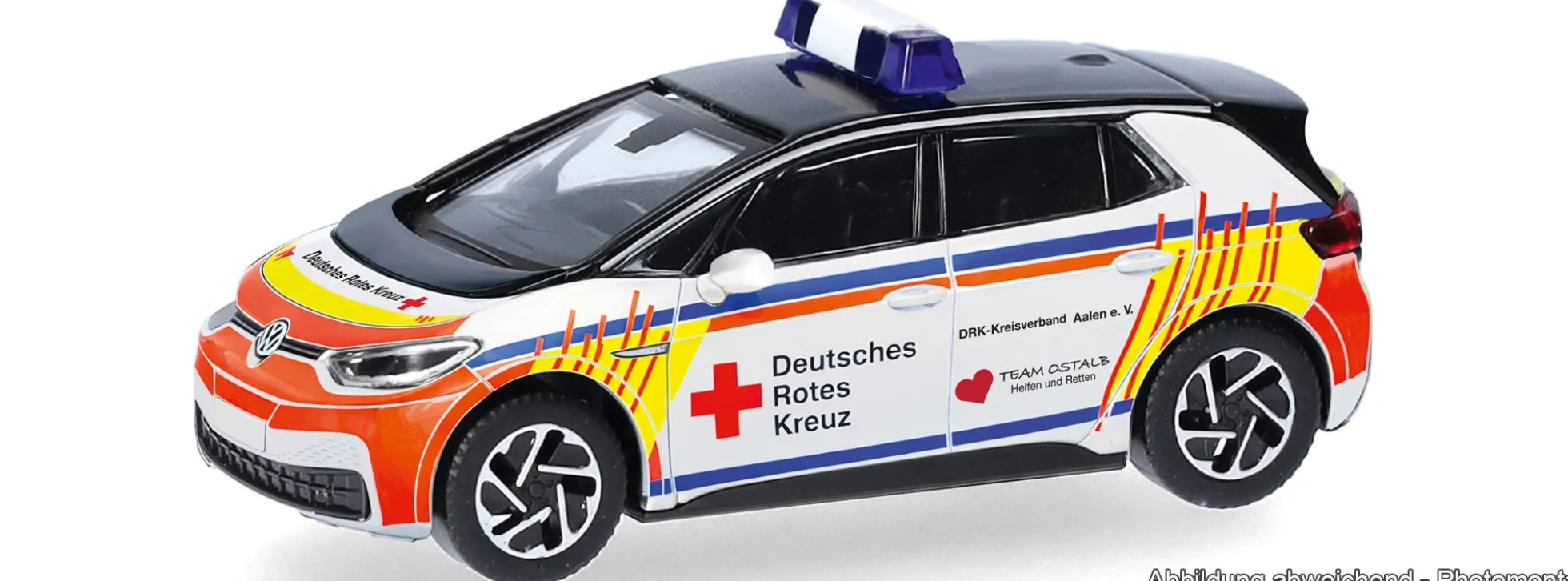 herpa 099264 VW ID.3 DRK Aalen / First Responder | Blaulichtmodell 1:87