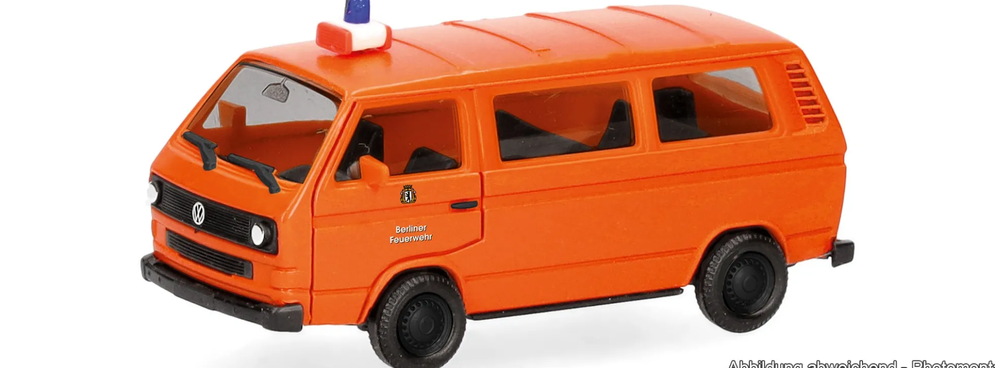 herpa 099844 VW T3 Bus Berliner Feuerwehr | Blaulichtmodell 1:87
