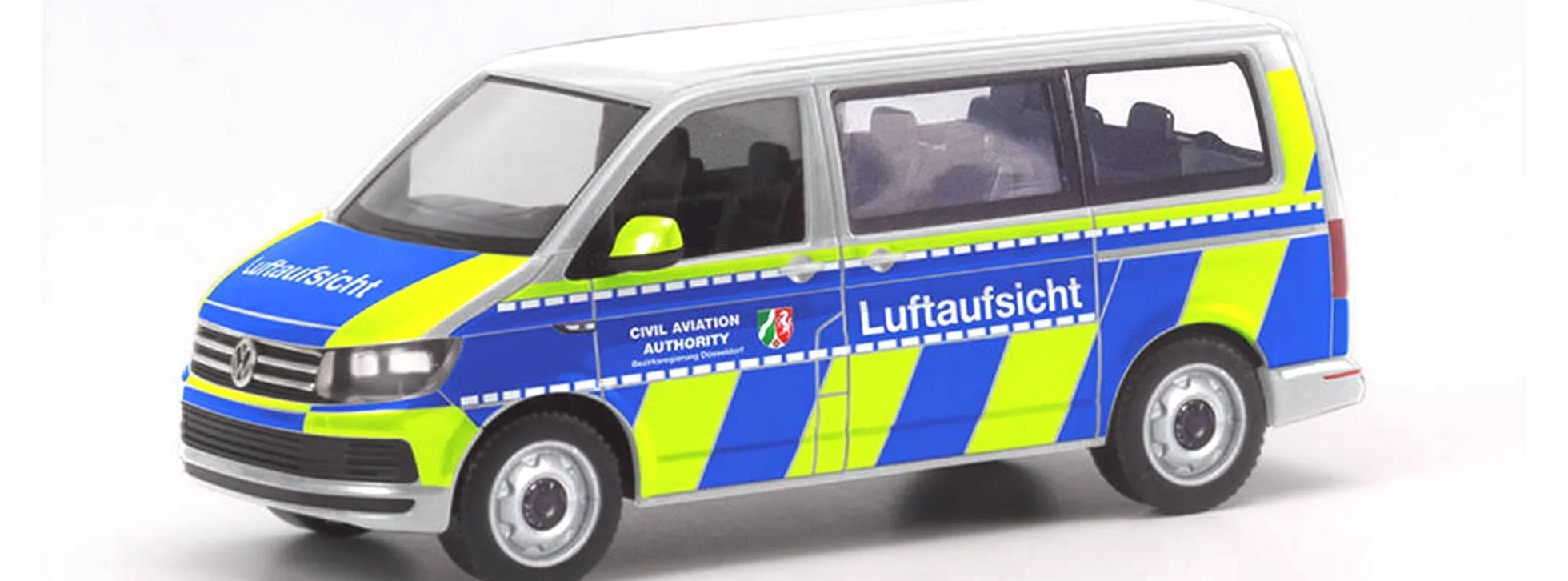 herpa 096188 VW T6 Bus Luftaufsicht Airport Düsseldorf Automodell 1:87