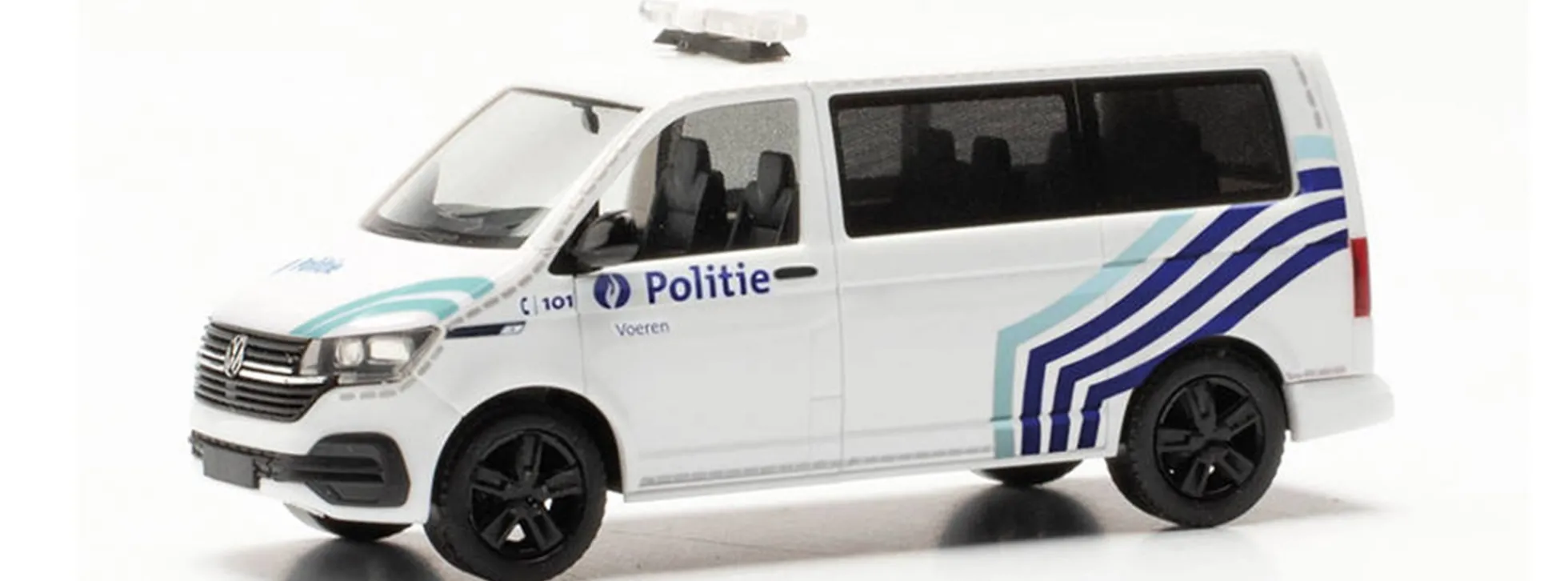 herpa 097468 VW T 6.1 Bus Polizei Belgien Blaulichtmodell 1:87