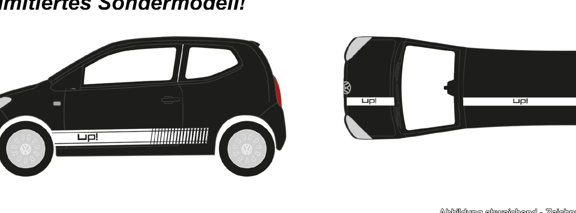 herpa 962759 VW Up! 3-türig schwarz | Modellauto 1:87