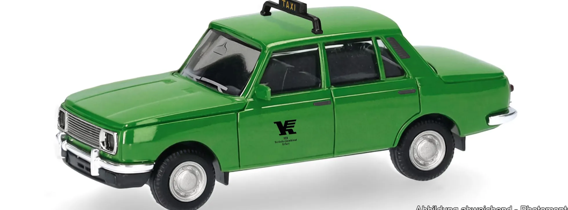 herpa 099639 Wartburg 353 66 Taxi - VEB Verkehrskombinat Erfurt | Modellauto 1:87