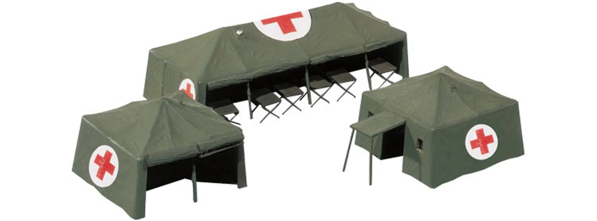 herpa 746021 Zubehörset Sanitätszelte | Military Bausatz 1:87
