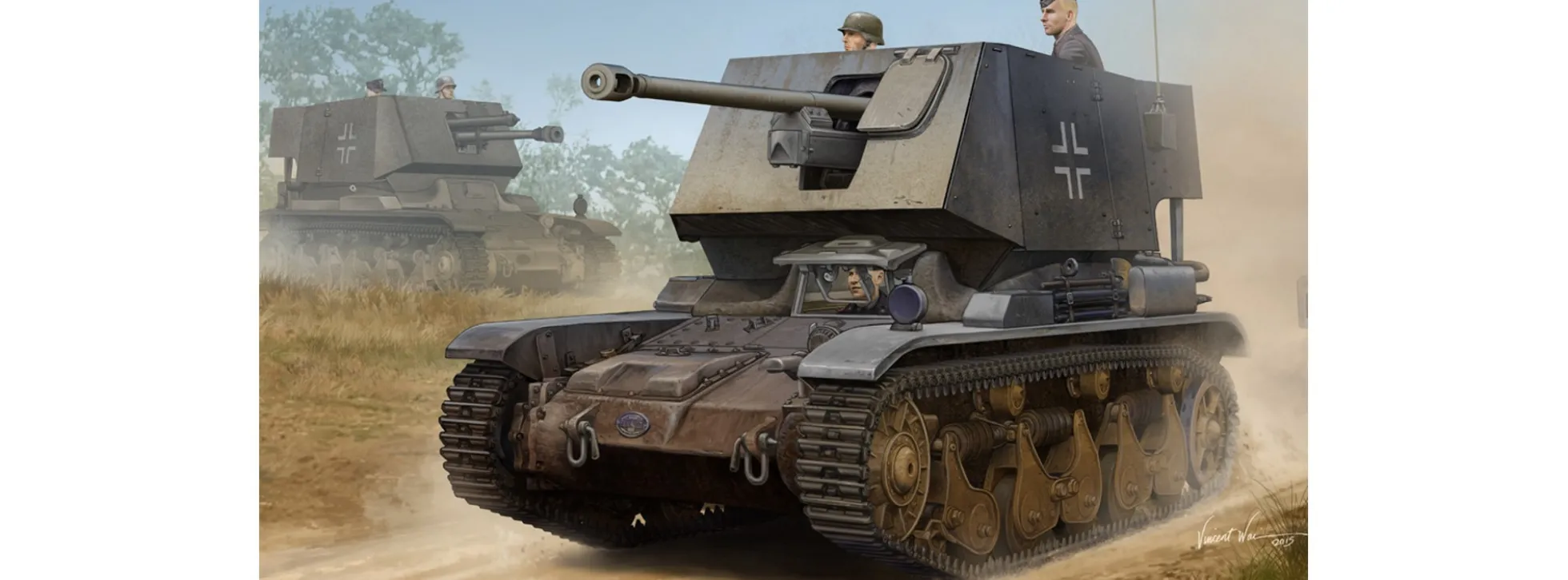 HobbyBoss 83808 5cm PAK Sfl.auf Fgst. Pz.Kpfw.35 R 731(f) | Panzer Bausatz 1:35