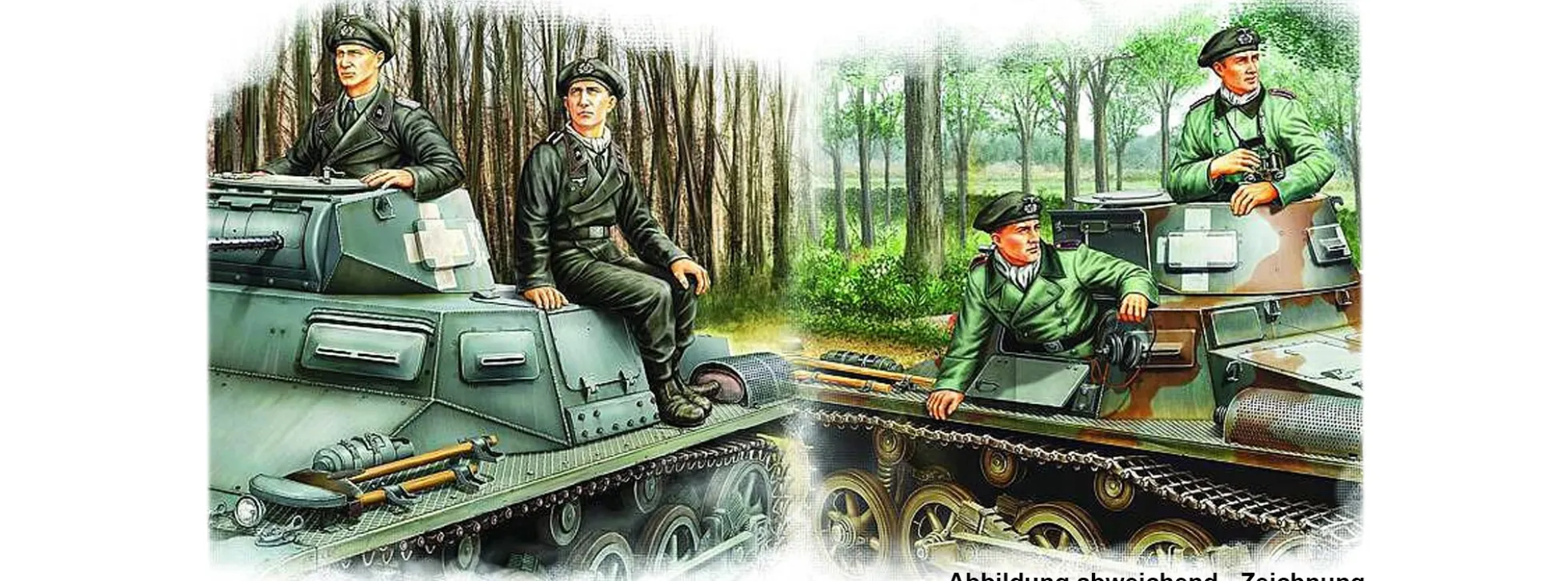 HobbyBoss 84419 Deutsche Panzerbesatzung | 4 Stück | Figuren Bausatz 1:35