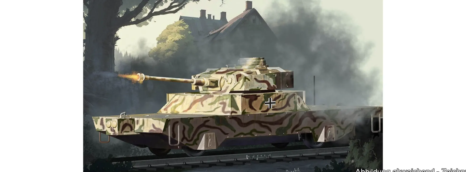 HobbyBoss 82955 Deutscher Panzerjägerwagen Vol 2 | Panzerzug Bausatz 1:72