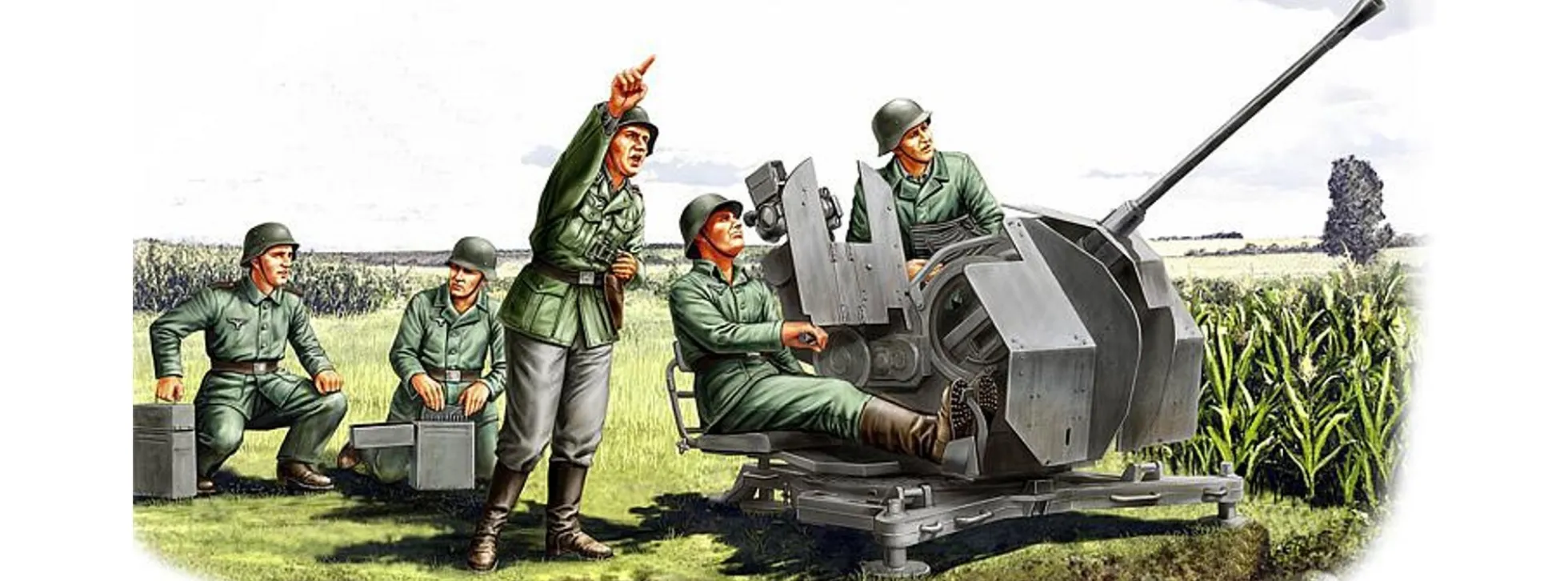 HobbyBoss 84412 Flak 38 Besatzung | Militär Bausatz 1:35