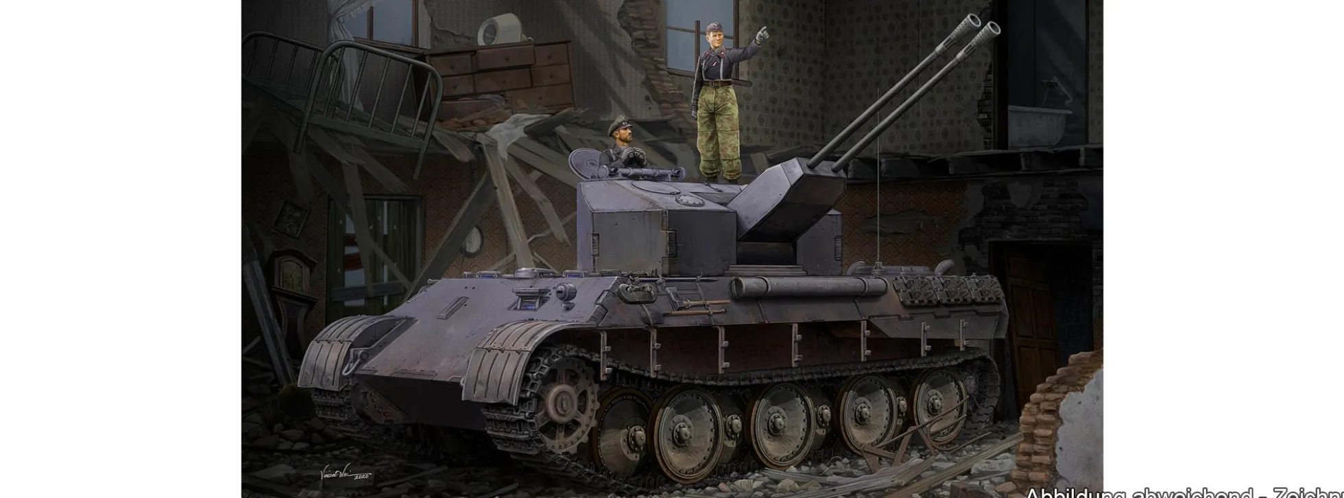 HobbyBoss 384535 Flakpanzer V Coelian Ausführung A | Panzer Bausatz 1:35