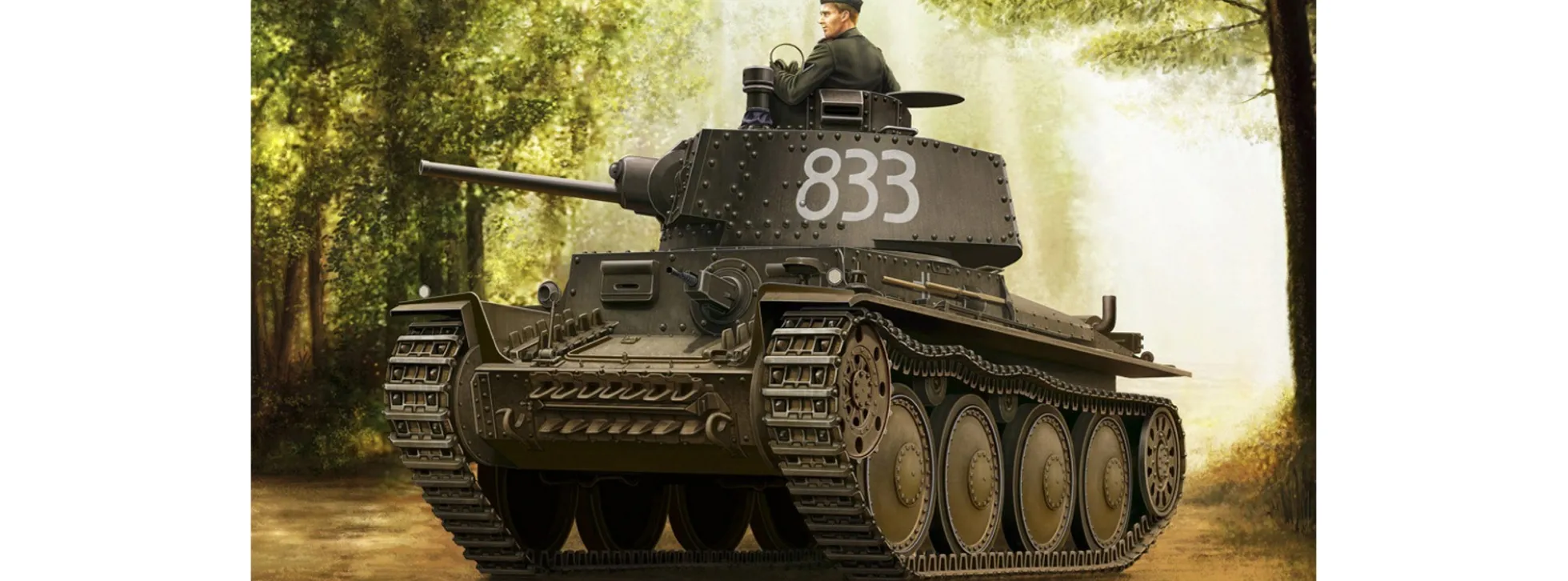 HobbyBoss 80136 Pz.Kpfw.38(t) Ausf.E/F | Panzer Bausatz 1:35