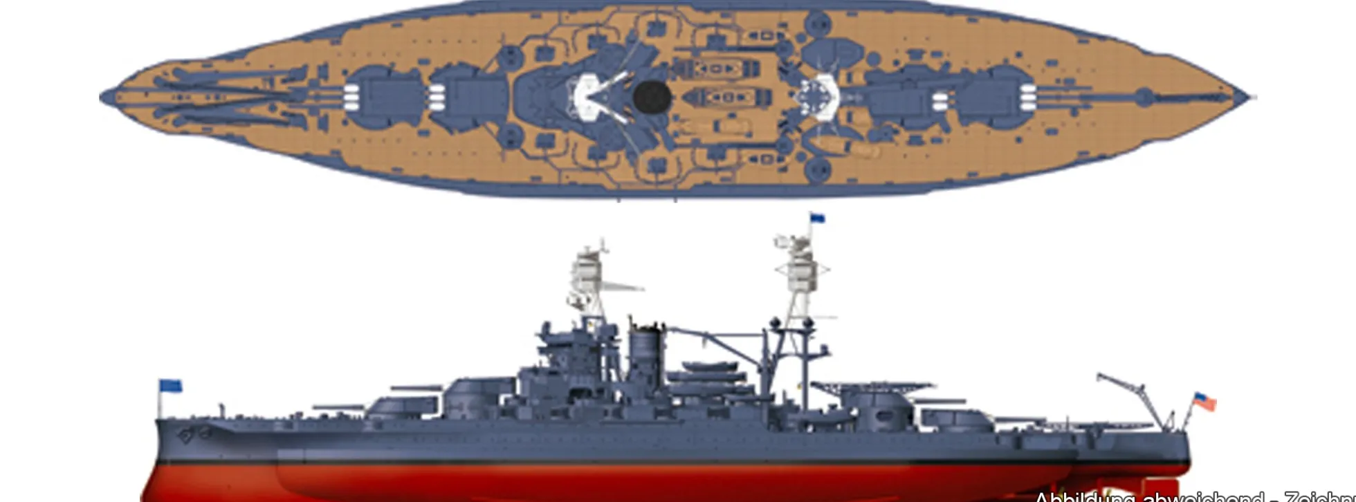 HobbyBoss 86501 USS Arizona BB-39 1941 | Schiffsmodell Bausatz 1:350