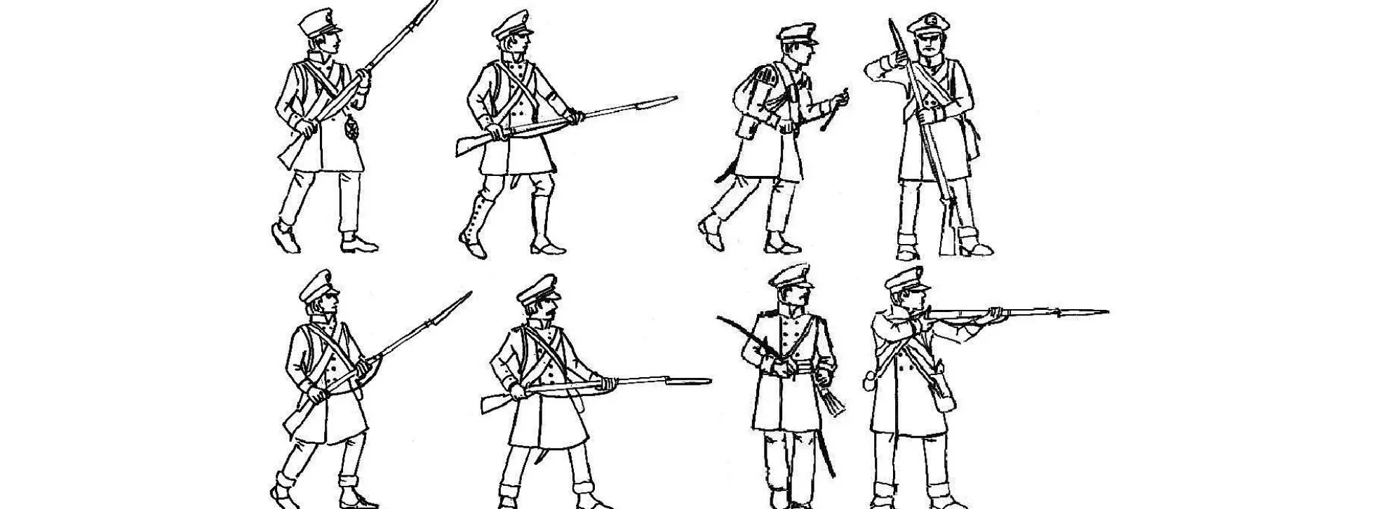 HäT 8310 Preußische Landwehr in Aktion | 56 Stück | Figuren Bausatz 1:72