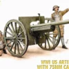 HäT 8158 US Artillerie | 4 Stück | Militär Bausatz 1:72