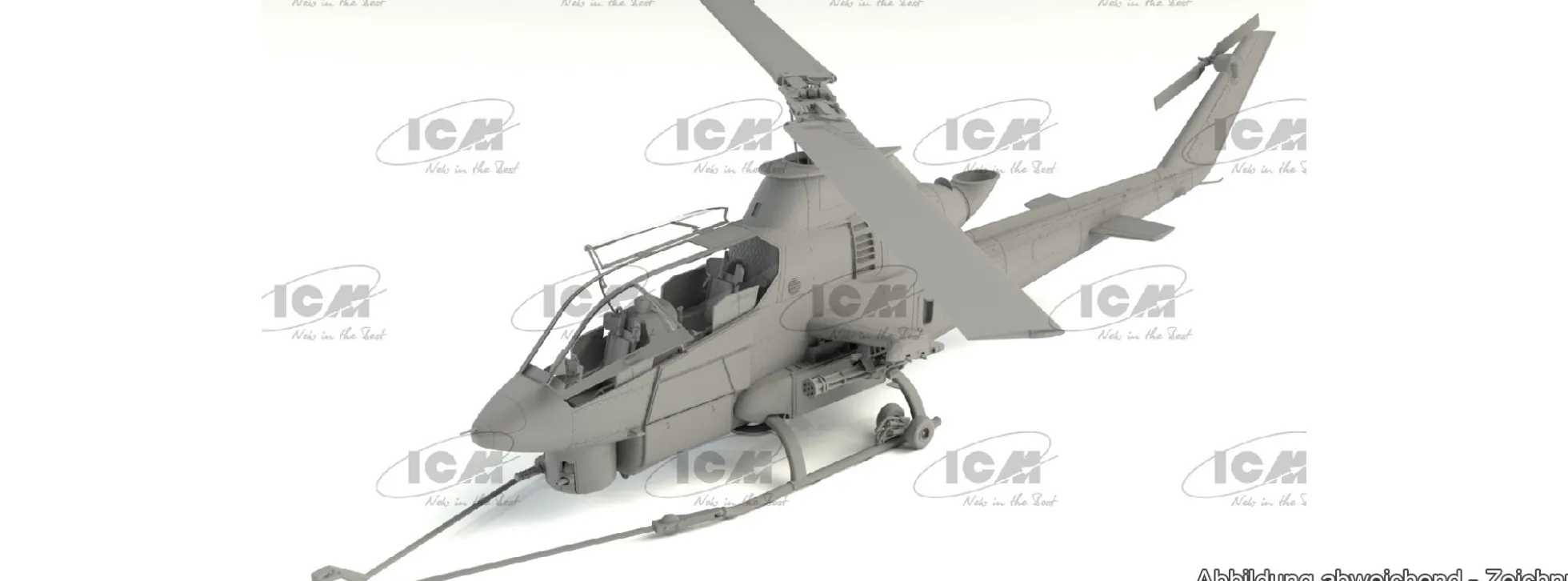 ICM 32062 AH-1G Cobra mit Vietnam Kriegs US Helikopter Piloten | Hubschrauber Bausatz 1:32