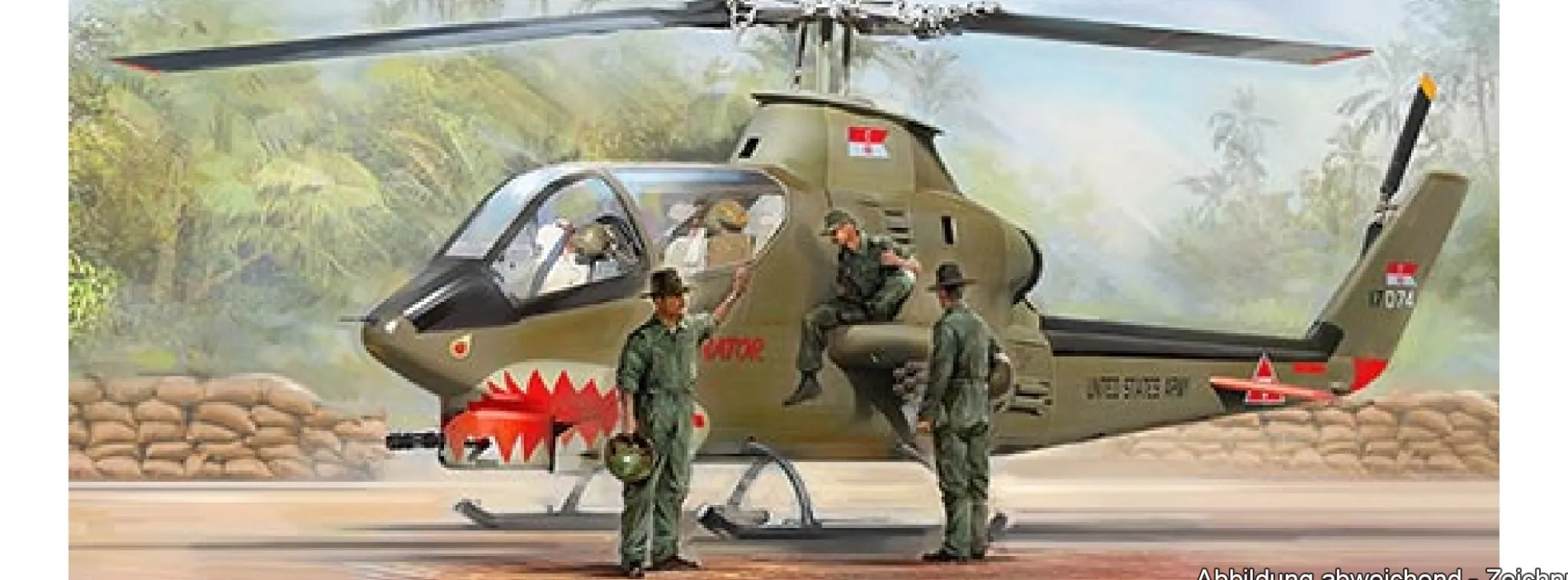 ICM 32062 AH-1G Cobra mit Vietnam Kriegs US Helikopter Piloten | Hubschrauber Bausatz 1:32