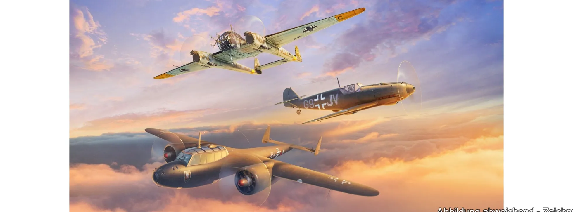 ICM 72209 Bf-109E-4 / FW-189A-1 / Do-17Z-10 | Flugzeug Bausatz 1:72