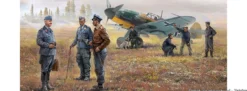 ICM 48805 Bf 109F-4 mit Deutschem Bodenpersonal | Flugzeug Bausatz 1:48
