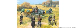 ICM 48803 Bf 109F-2 mit Deutschen Piloten und Bodenpersonal | Flugzeug Bausatz 1:48
