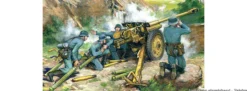 ICM 35801 7,62cm PaK 36r mit Deutscher Besatzung | Geschütz Bausatz 1:35