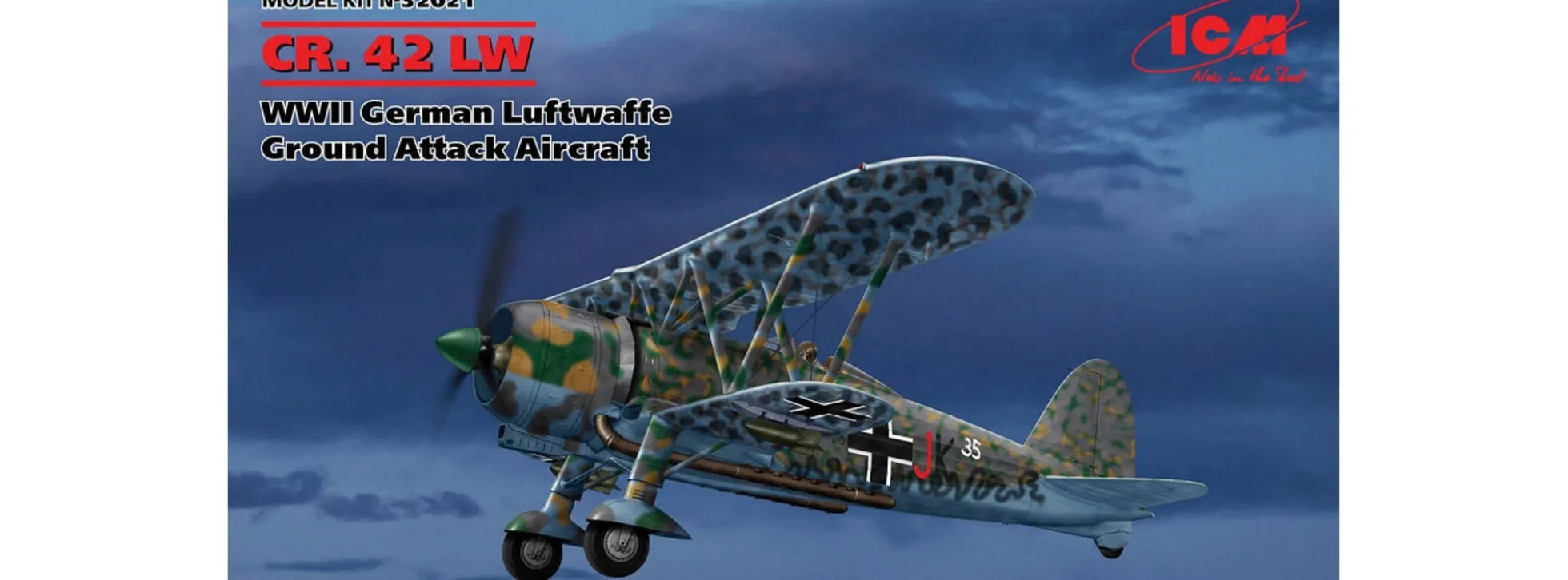 ICM 32021 Fiat CR.42 LW Luftwaffe | Flugzeug Bausatz 1:32