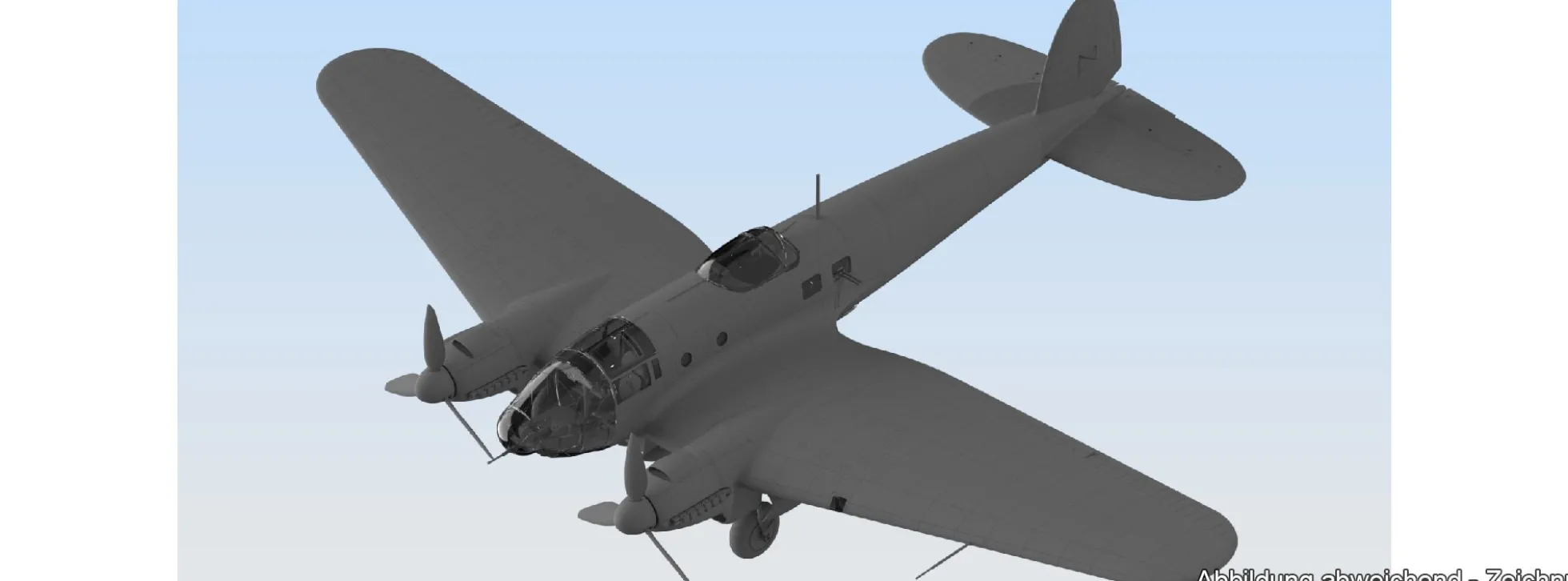ICM 48263 He 111H-16 Deutscher Bomber | Flugzeug Bausatz 1:48