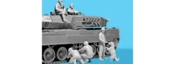 ICM 35757 Leopard 2 Panzer Besatzung Ukraine | 5 Stück | Soldaten Bausatz 1:35