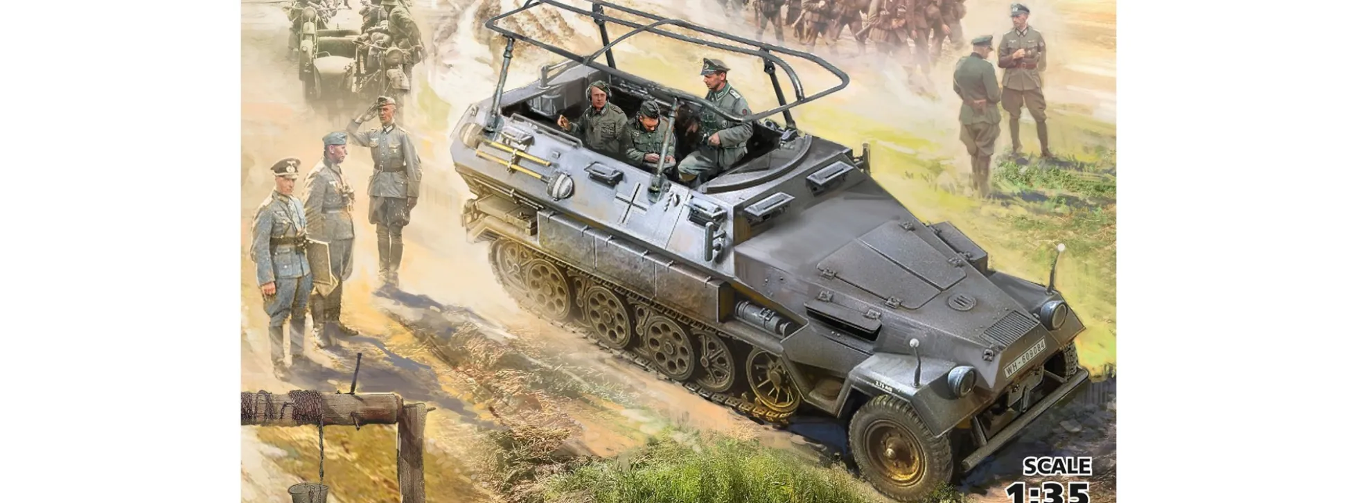 ICM 35104 Sd.Kfz.251/6 Ausf.A mit Crew | Militär Bausatz 1:35