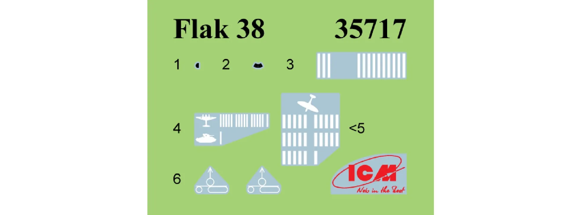 ICM 35407 Sd. Kfz. 3b mit 2 cm Flak 38 und Besatzung | Militär Bausatz 1:35