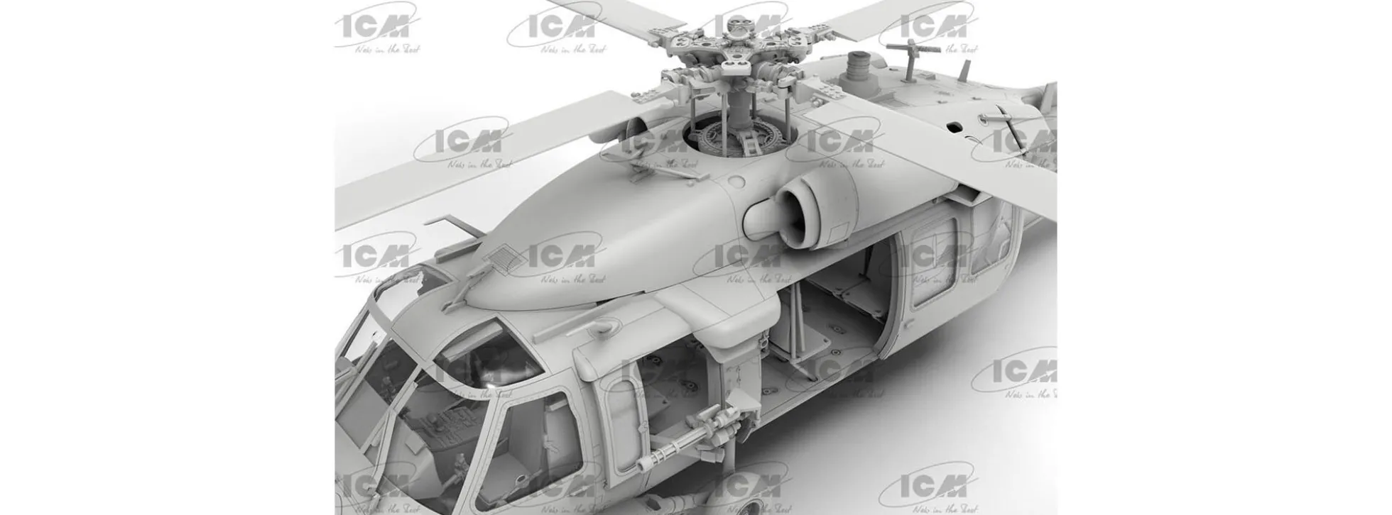 ICM 48360 Sikorsky MH-60L Black Hawk US Special Forces | Hubschrauber Bausatz 1:48