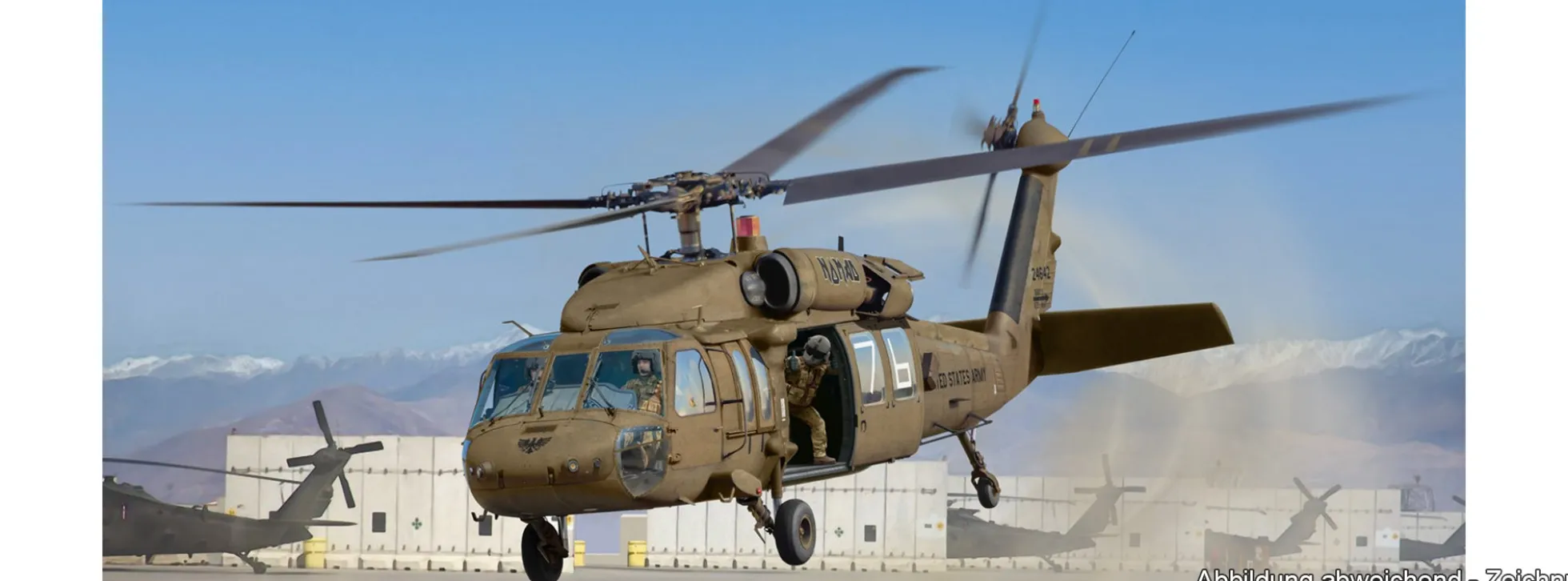 ICM 48364 Sikorsky UH-60 Black Hawk mit Besatzung | Hubschrauber Bausatz 1:48
