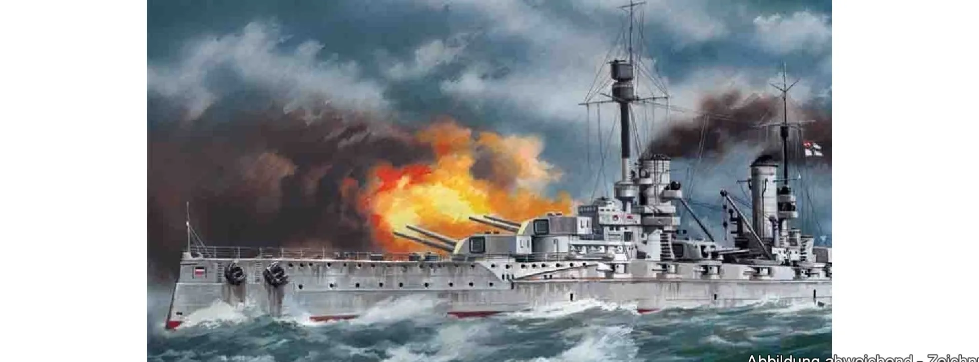 ICM S.003 Kronprinz WWI Deutsches Schlachtschiff | Schiffbausatz 1:350