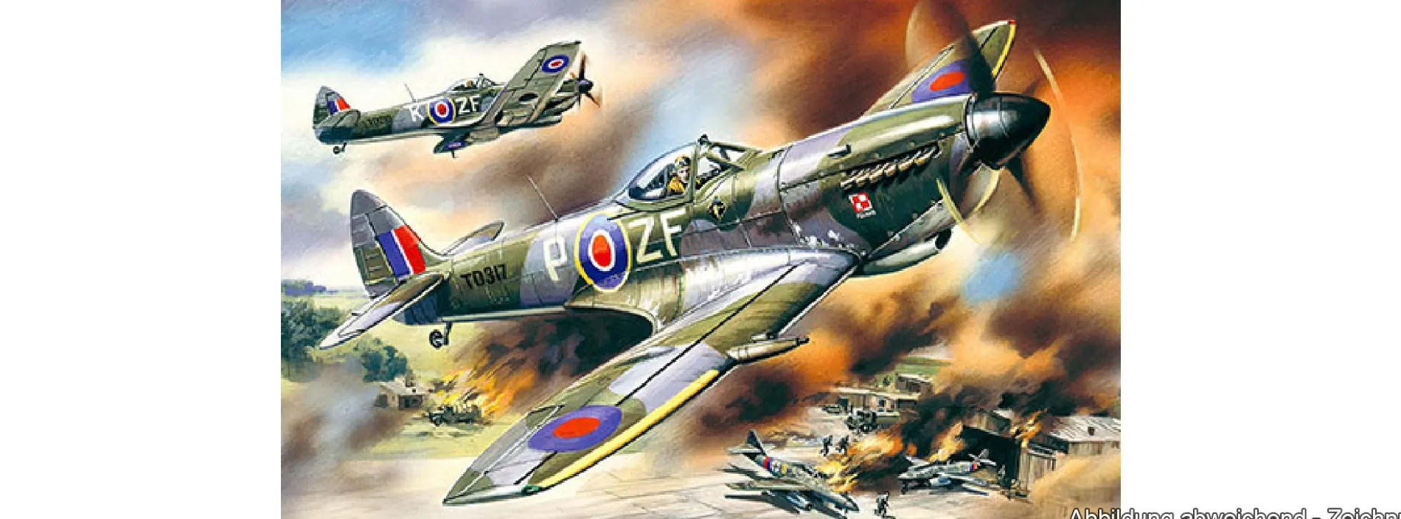 ICM 48071 Spitfire Mk. XVI Britischer Jäger | Flugzeug Bausatz 1:48