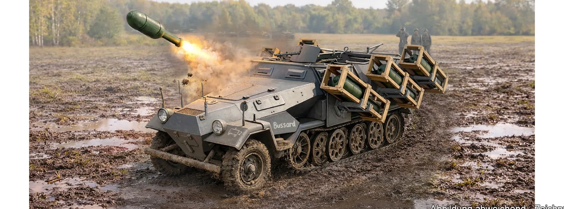 ICM 35107 Stuka zu Fuß Sd. Kfz. 251/1 Ausf.B MLRS | Militär Bausatz 1:35