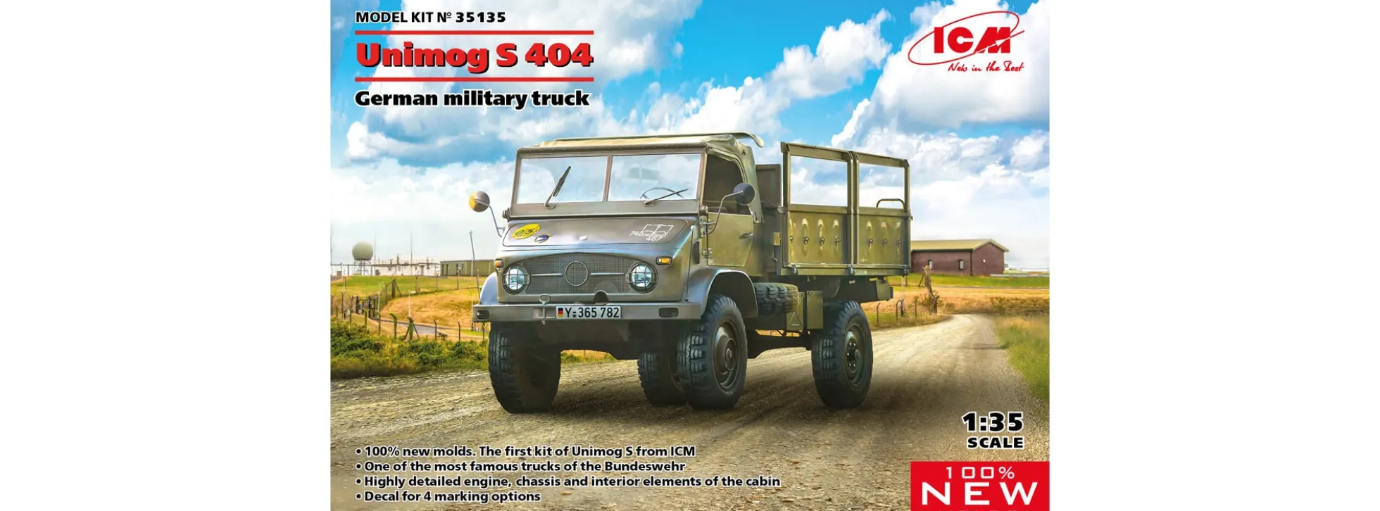 ICM 35135 Unimog S 404 Bundeswehr | Militär Bausatz 1:35