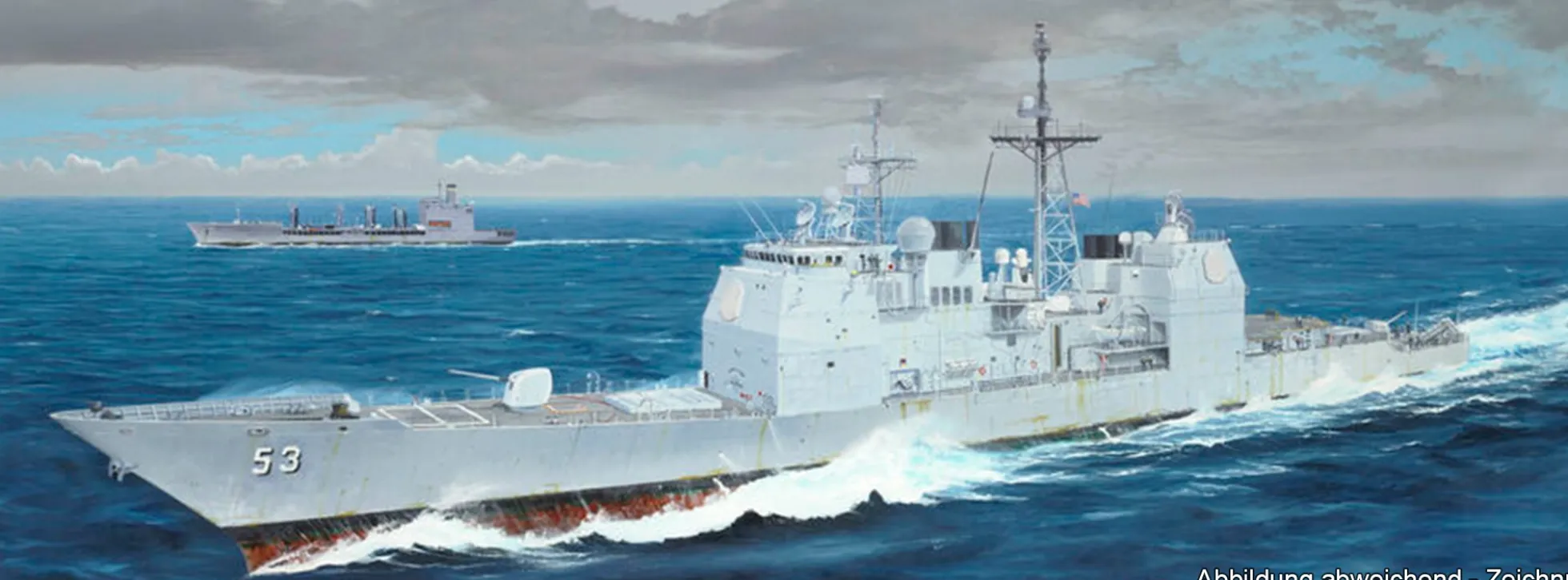 ILOVEKIT 62012 USS Mobile Bay CG-53 | Schiff Bausatz 1:200
