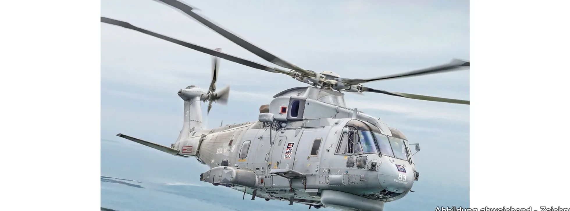 ITALERI 1486 AgustaWestland AW-101 Merlin HM.1 | Hubschrauber Bausatz 1:72