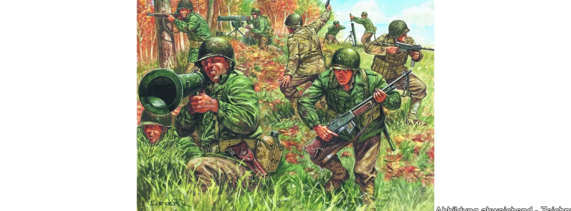 ITALERI 6046 Amerikanische Infanterie im zweiten Weltkrieg | Militärfiguren Bausatz 1:72