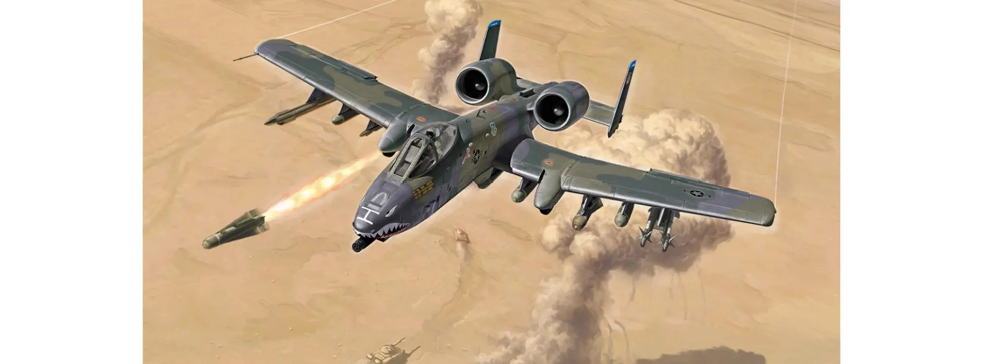 ITALERI 1376 A 10 Thunderbolt II Golf Krieg | Militär Bausatz 1:72