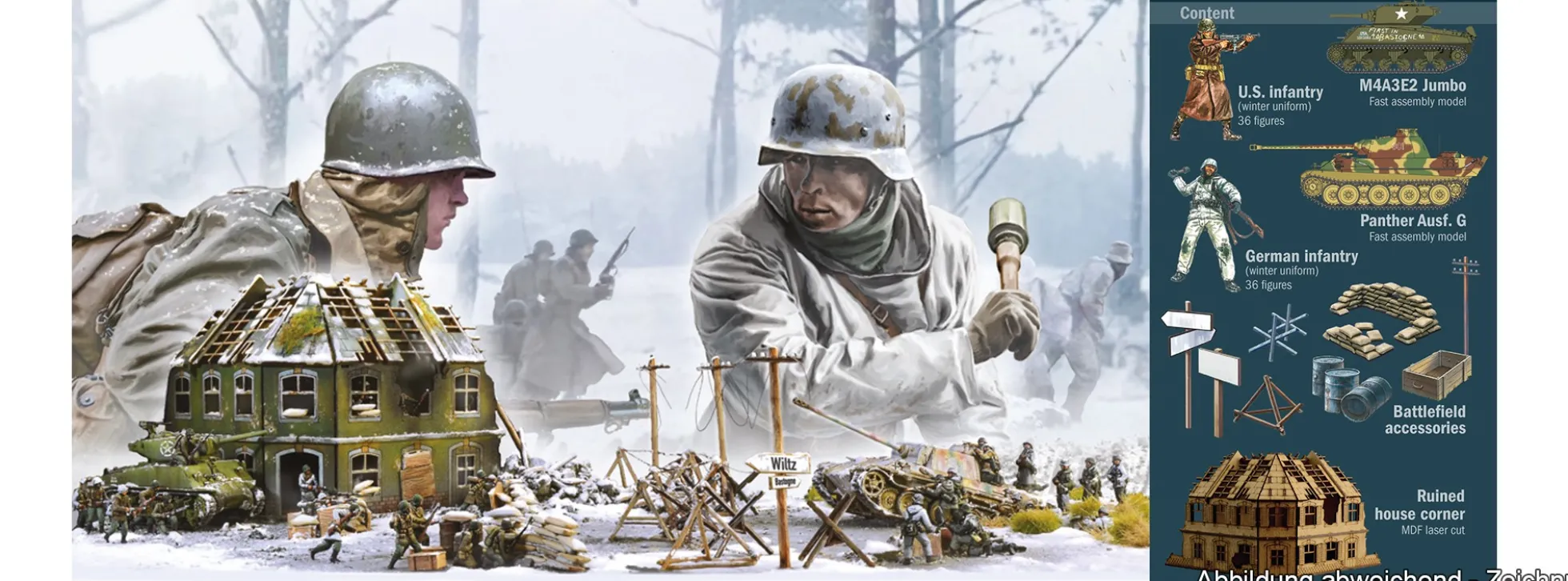 ITALERI 6186 Bastogne Siege 80 Years - BATTLE SET | Militär Bausatz 1:72