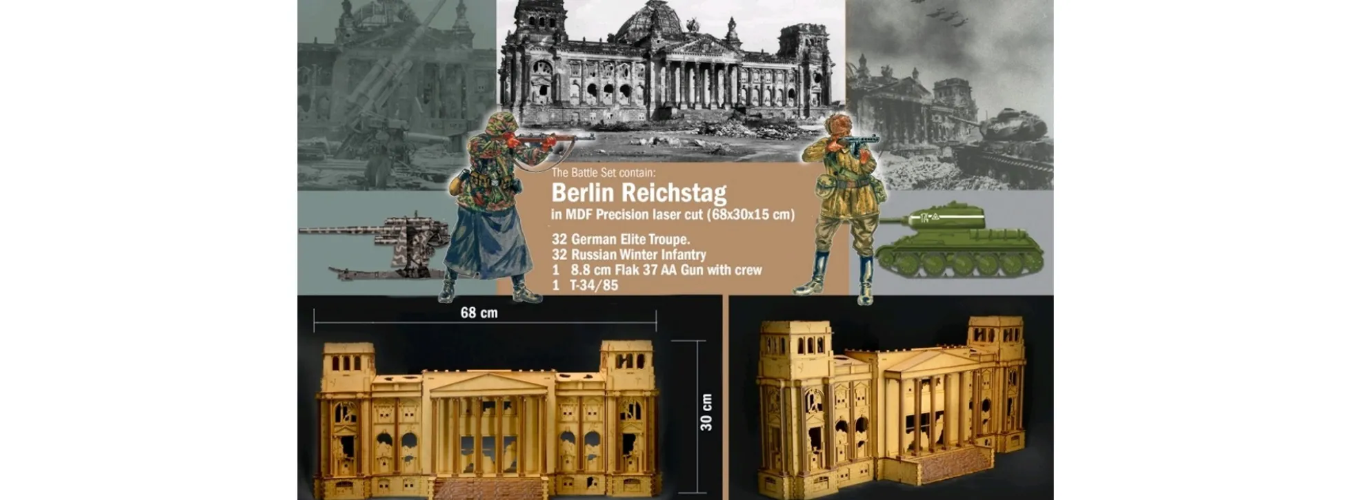 ITALERI 6195 Battle-Set Reichstag 1945 | Militär Bausatz 1:72