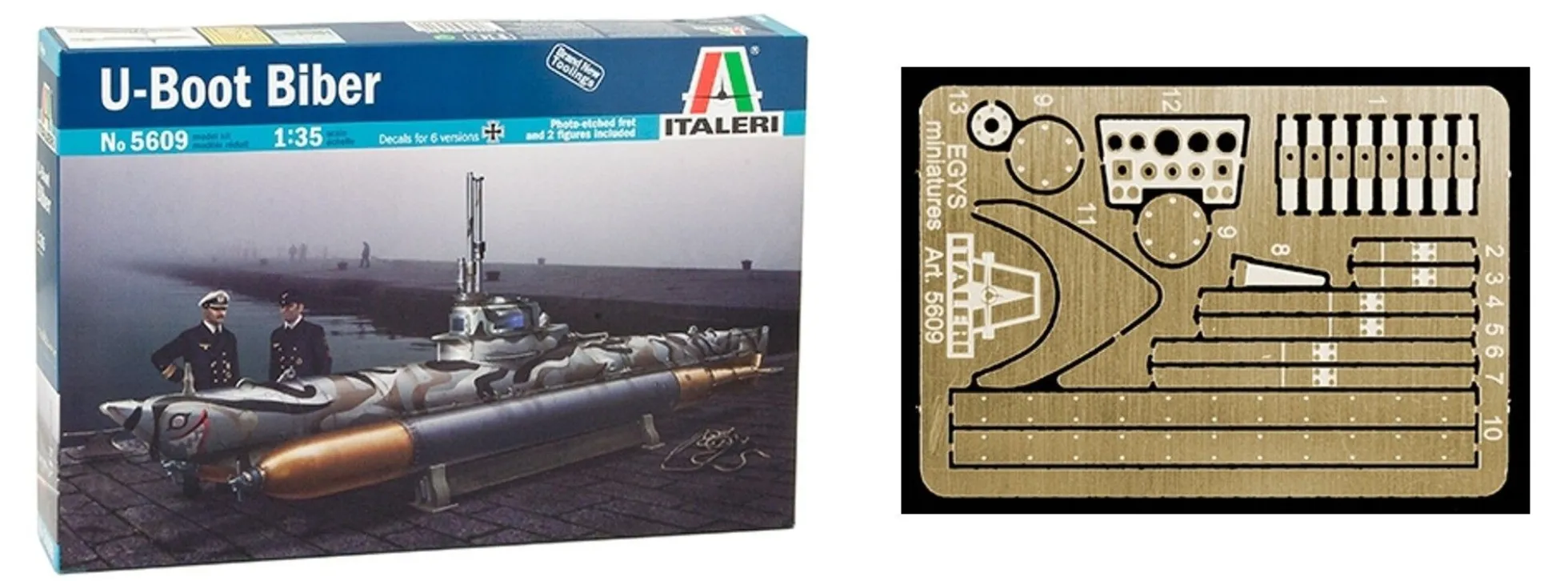 ITALERI 5609 Biber Kleinst-U-Boot Bausatz 1:35