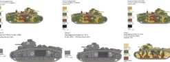 ITALERI 25766 Char B1 Bis | Panzer Bausatz 1:56