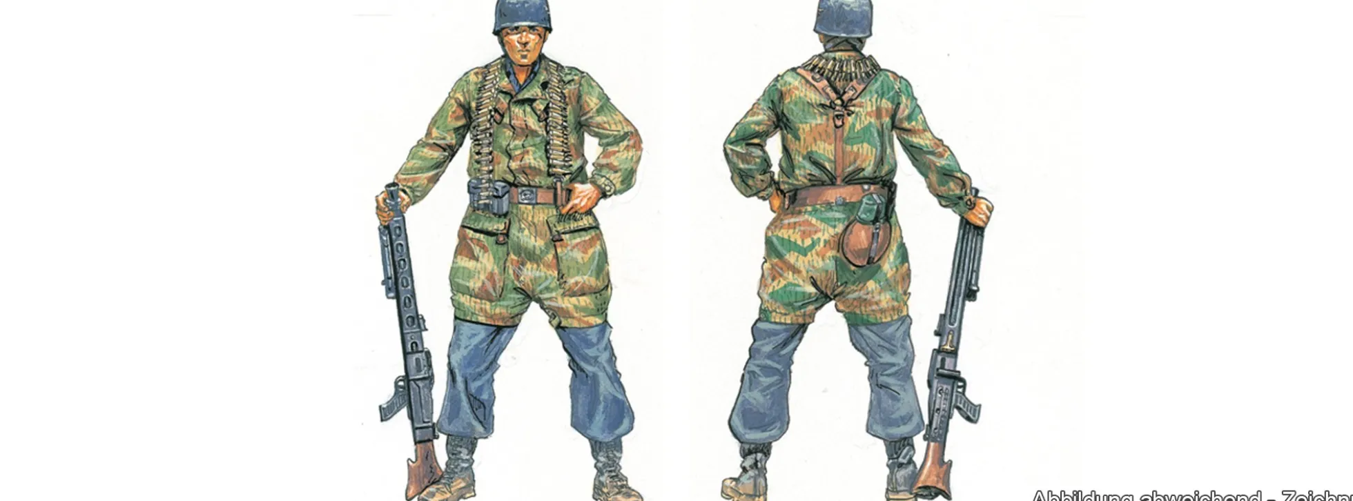 ITALERI 6045 Deutsche Fallschirmjäger 2 Weltkrieg | 50 Stück | Figuren Bausatz 1:72