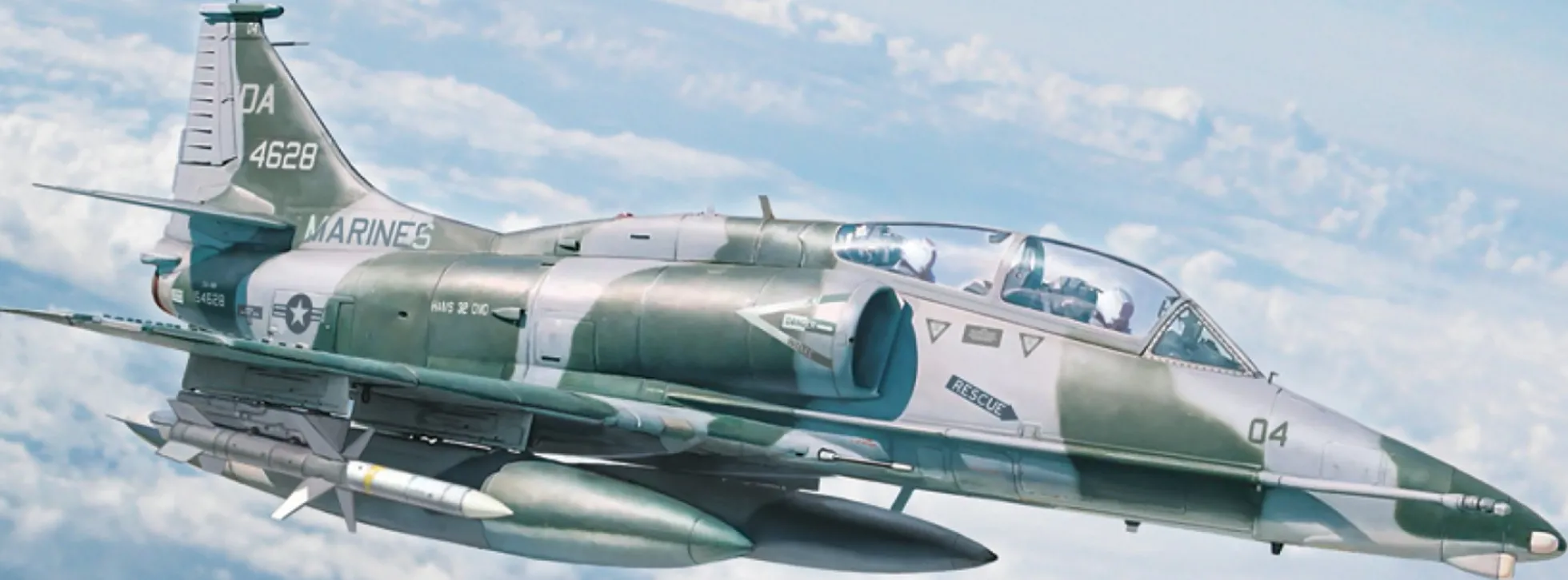 ITALERI 90165 Douglas OA-4M Skyhawk | Flugzeug Bausatz 1:72